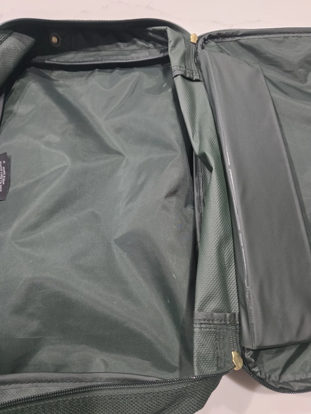 Vintage 1995 Samsonite St. Croix Briefcase Messenger Bag - Forest Green Canvas